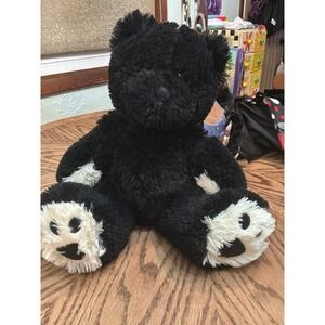 Black Bear Plush Toy soft cuddle‎ lovey fluffy cute snuggle
